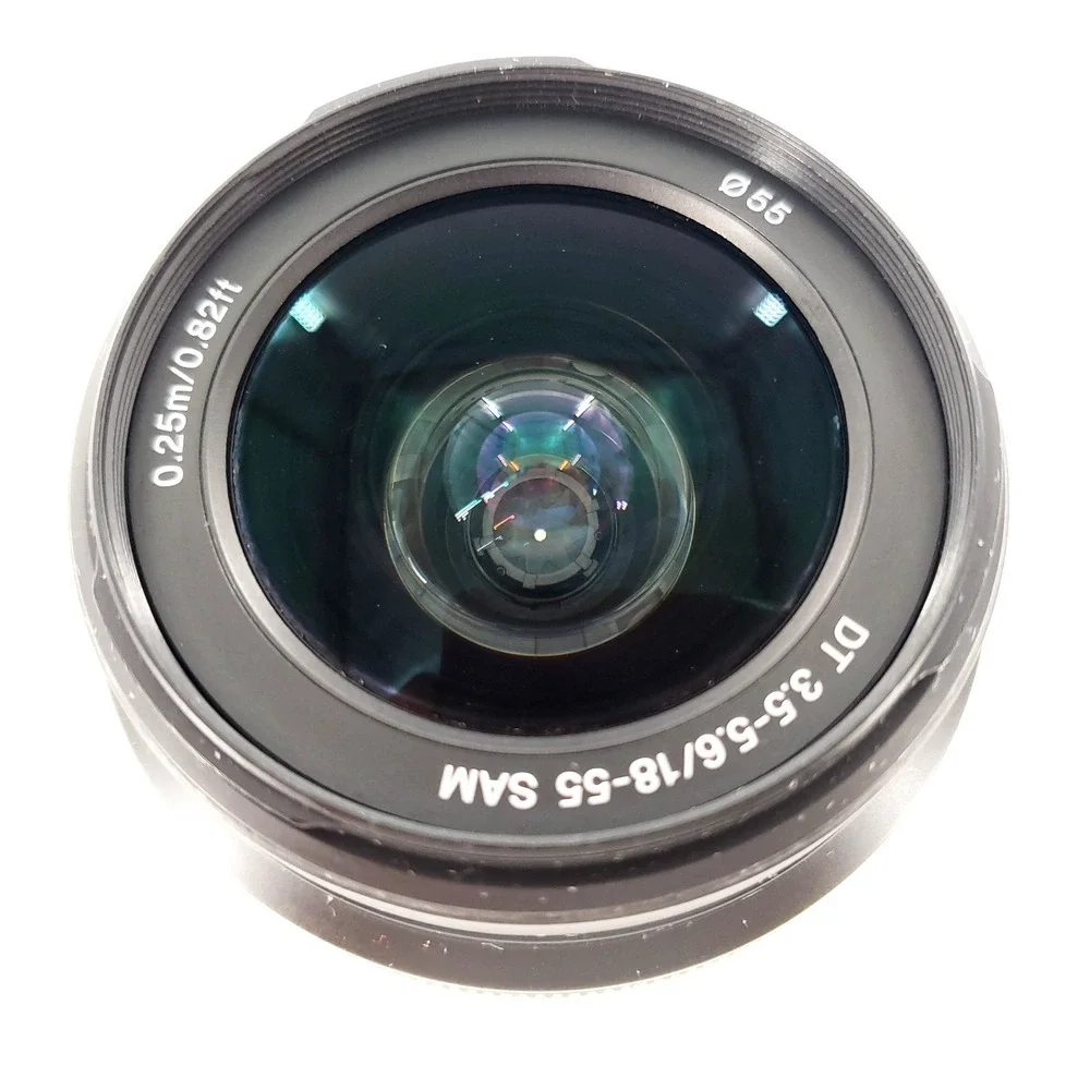 Sony DT 18-55mm f/3.5-5.6 SAM Lens w/ Caps SAL1855 Tested & Works